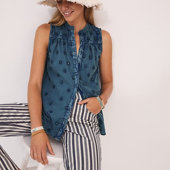 Anthropologie Tops - NWT❣️ Anthropologie Textured Button-down Blouse